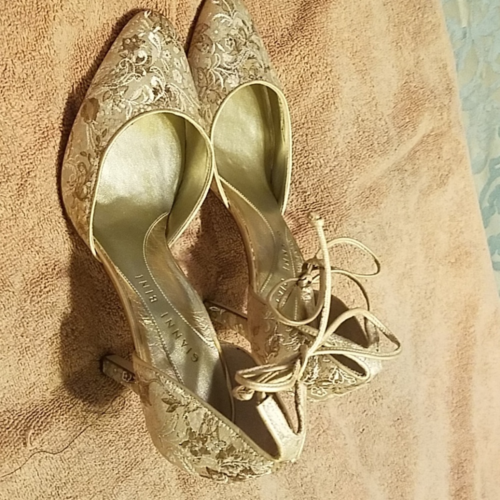 Gold heels